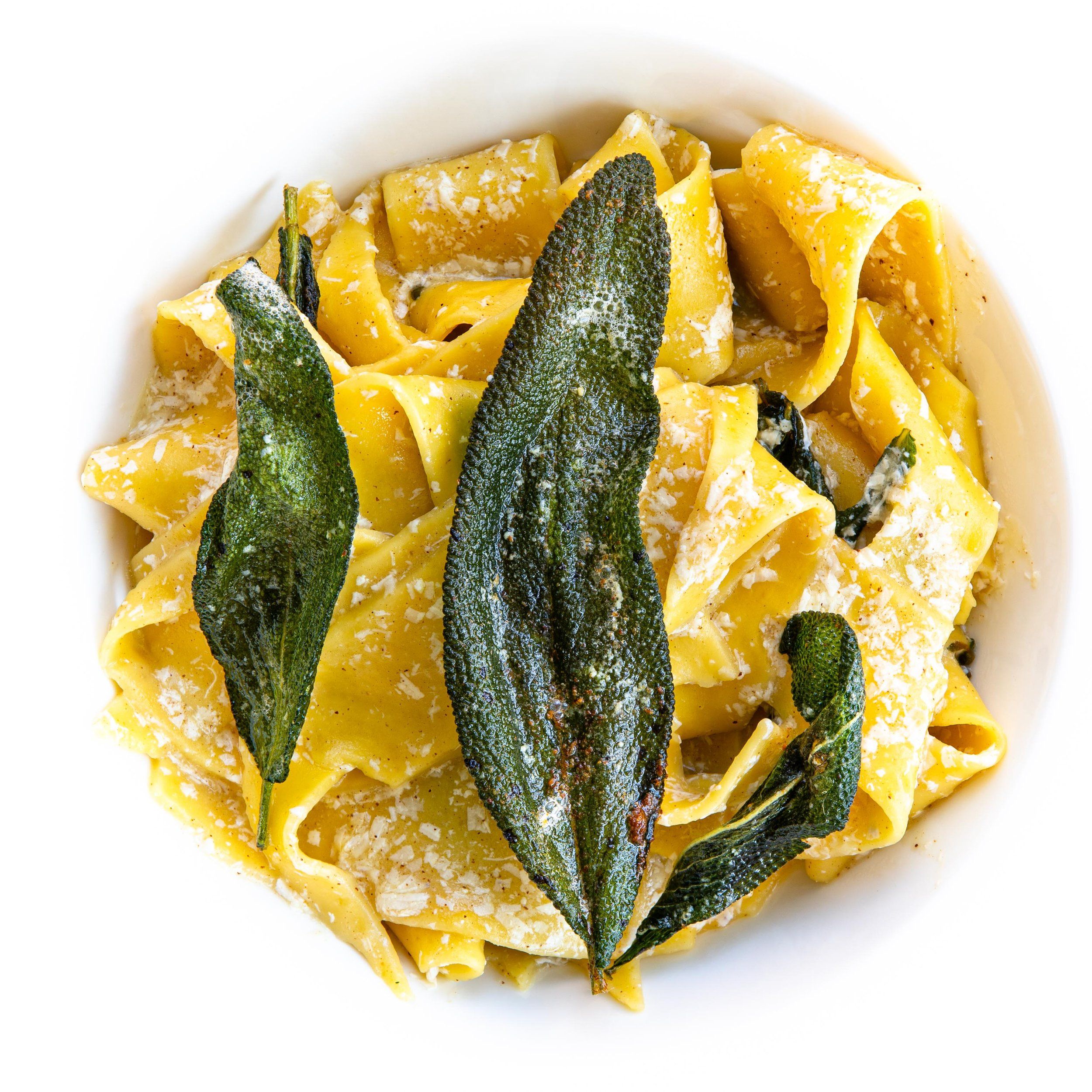 Authentic Hand-Rolled Tagliatelle with Brown Butter Sage