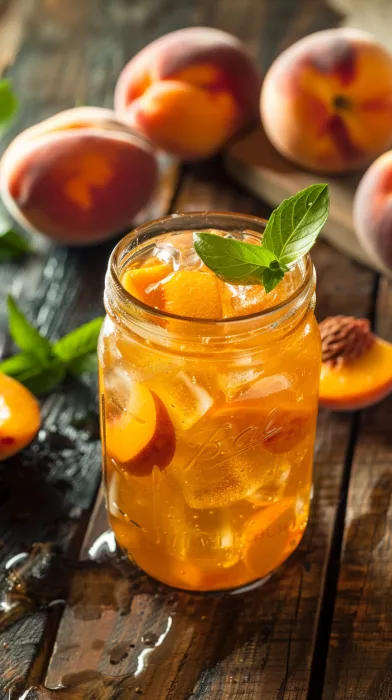 Spiced Mississippi Peach Fizz