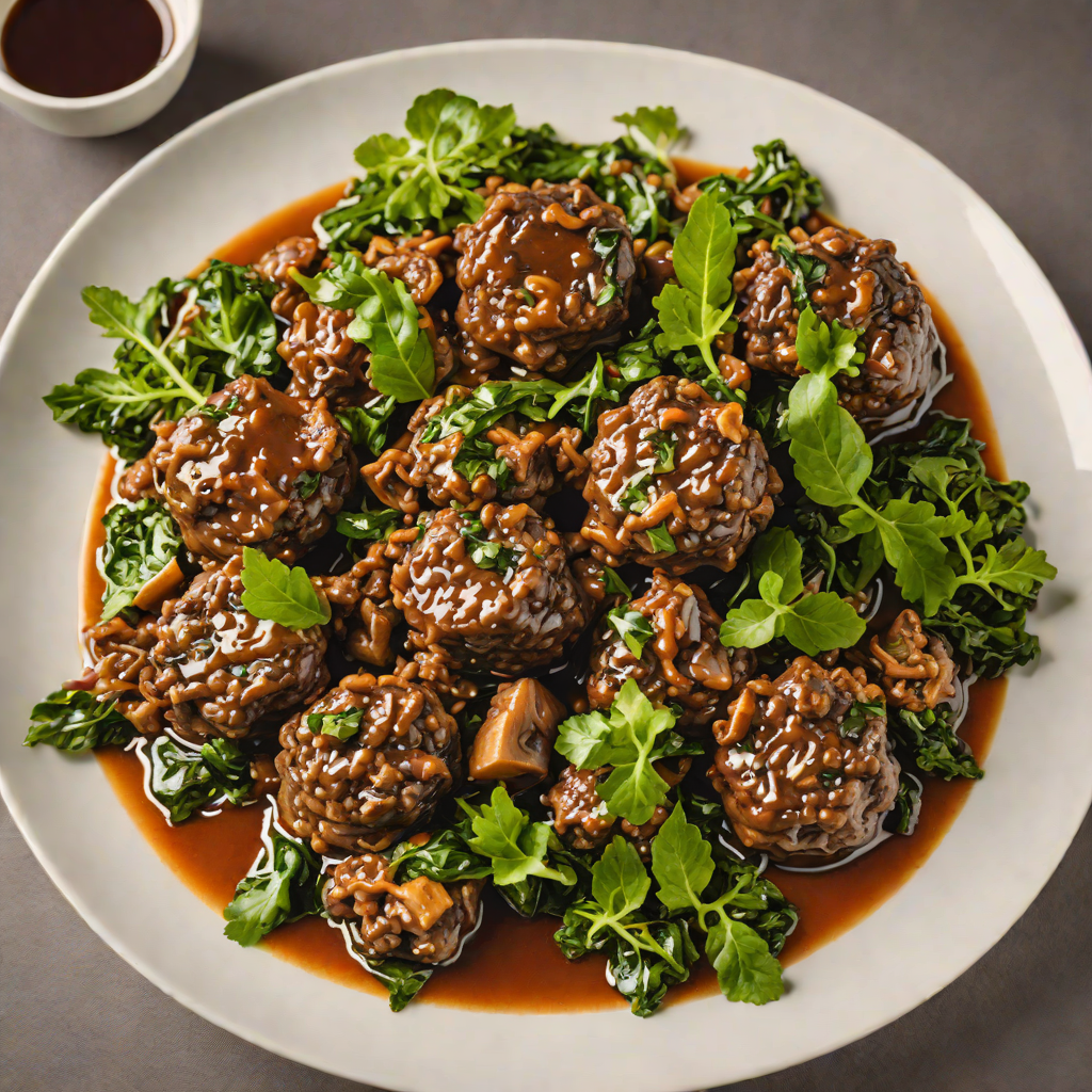 Southern-Style Braised Oxtail with Collard Greens