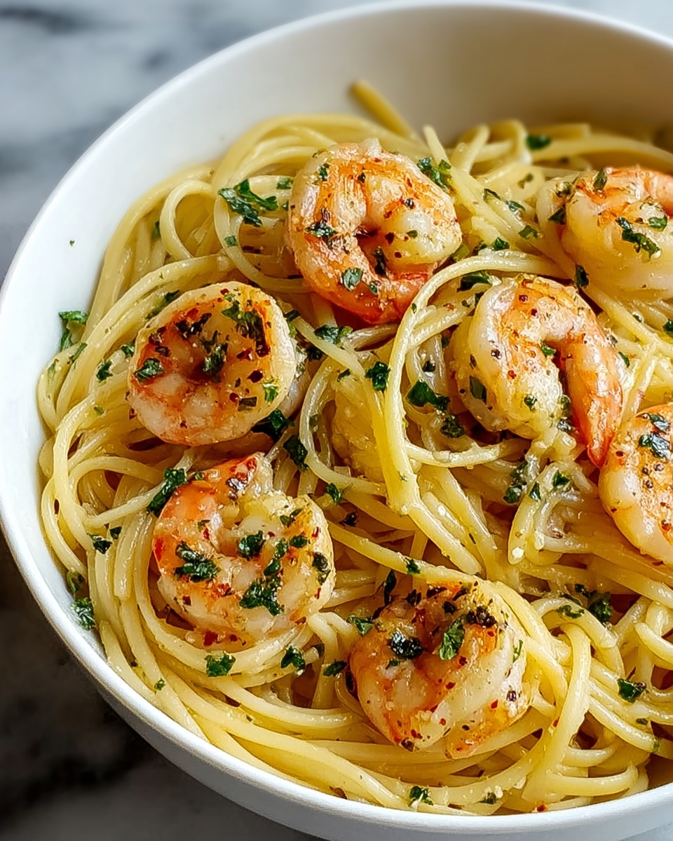 One-Pot Lemon Garlic Butter Shrimp Pasta