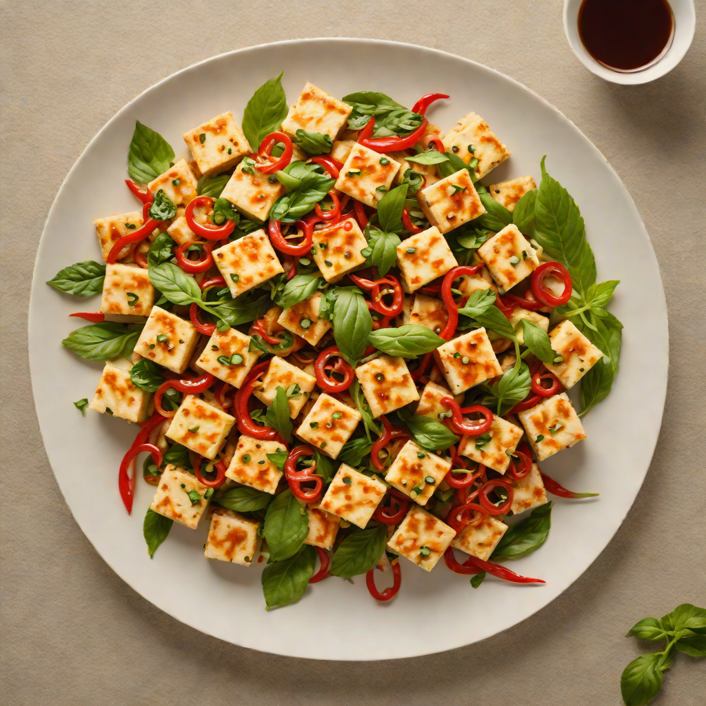 Stir-Fried Tofu with Vietnamese Basil and Chili