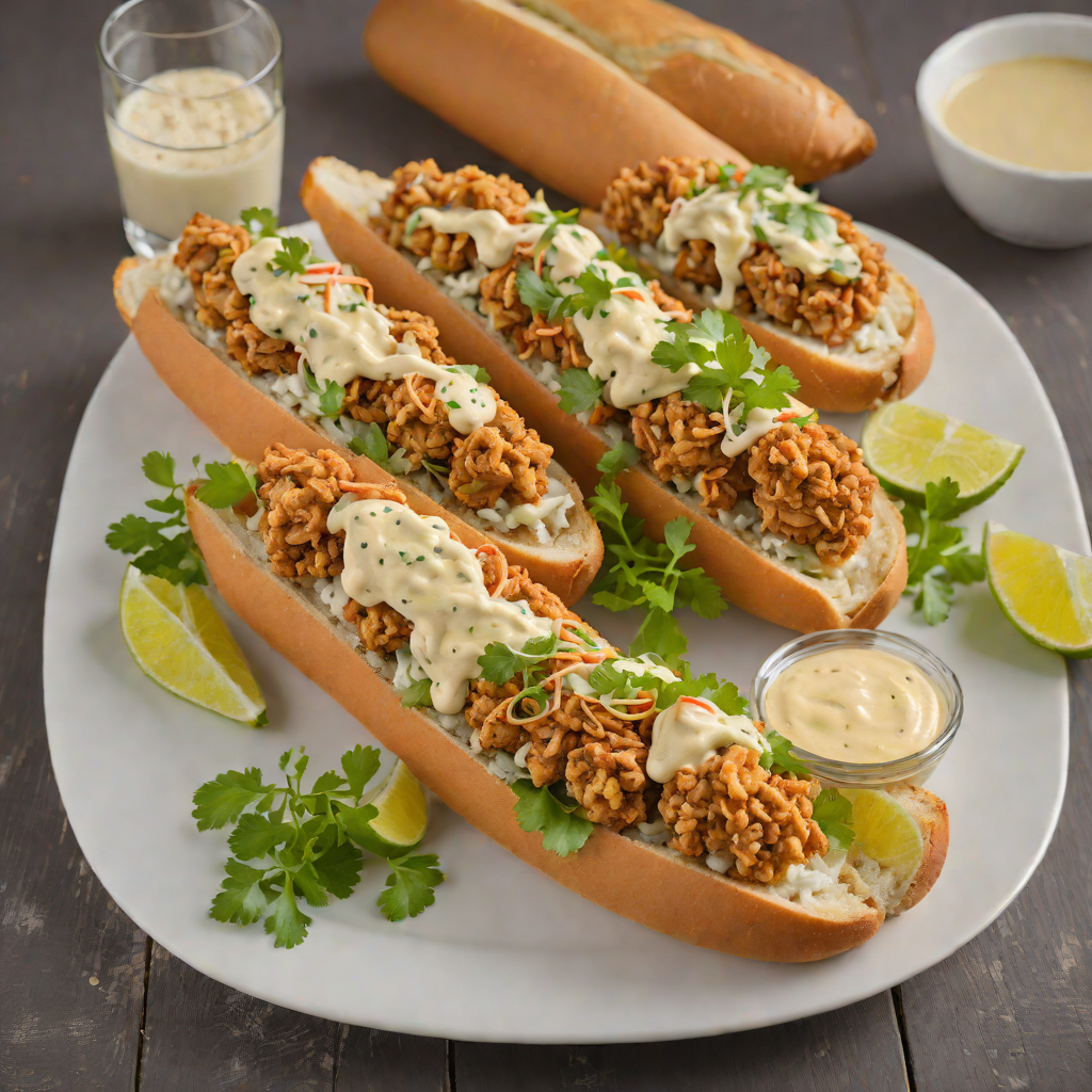 Cajun-Spiced Oyster Po’ Boy with Remoulade Sauce