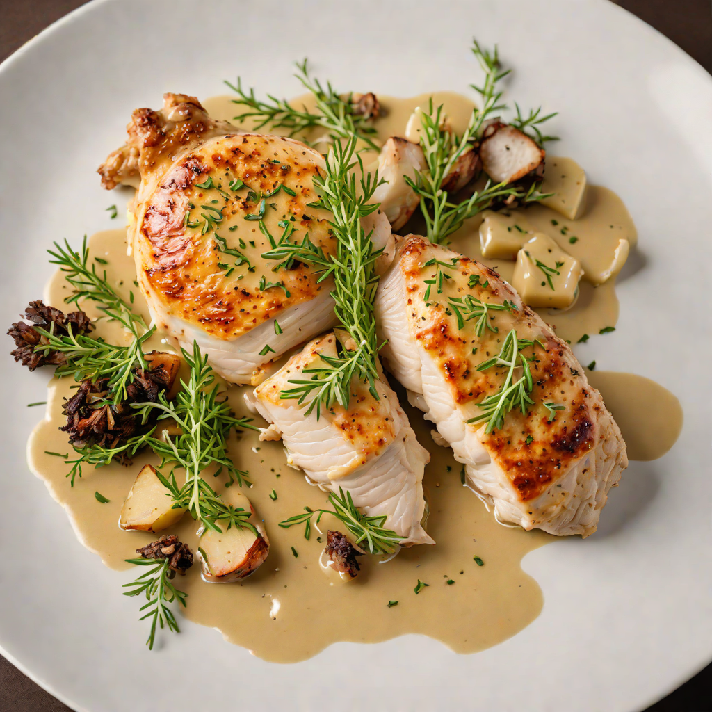 Pan-Seared Chicken with Thyme and Dijon Mustard Sauce