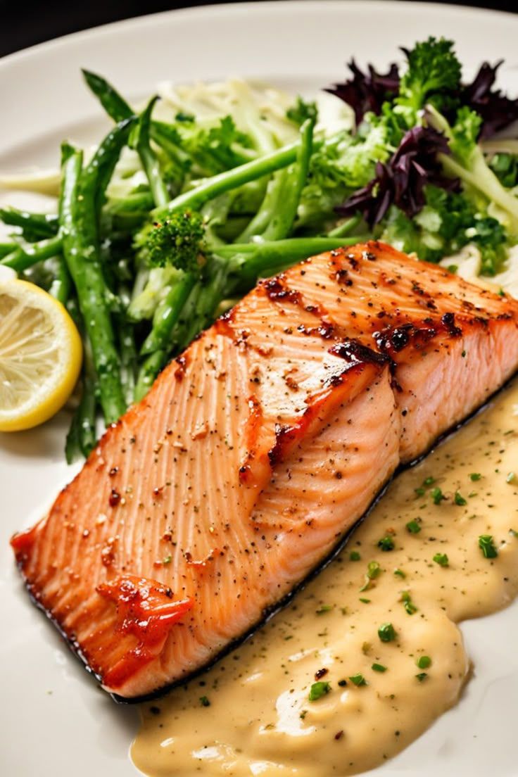 Pan-Seared Salmon with Honey Mustard Glaze and Dill