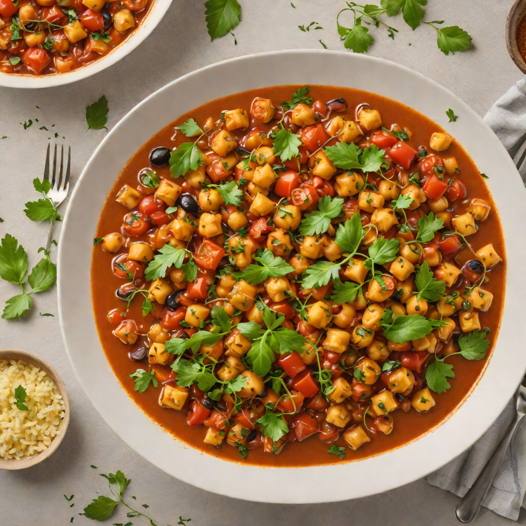 One-Pot Roasted Mediterranean Chickpea and Tomato Stew