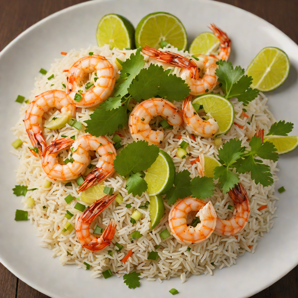 Tiki-Inspired Coconut Lime Shrimp Rice Bowl