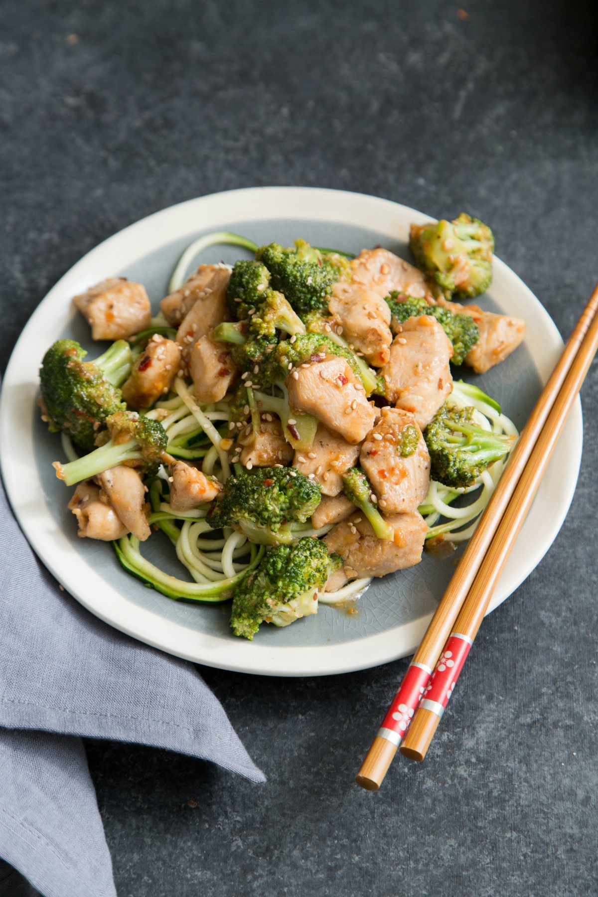 Keto Sesame Chicken Stir-Fry with Broccoli