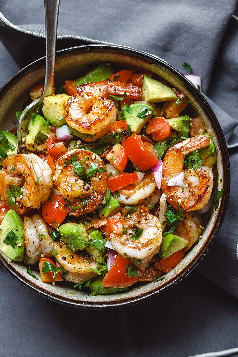 Shrimp and Avocado Aussie BBQ Salad