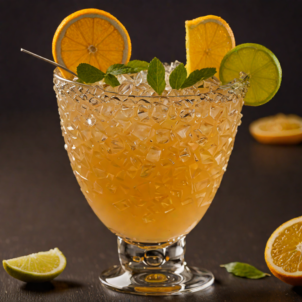 Rum and Citrus Shaken Tiki Cocktail