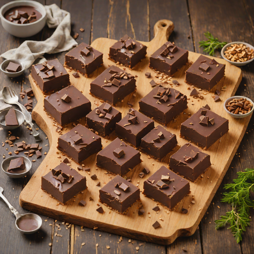 Simple No-Bake Chocolate Fudge Squares
