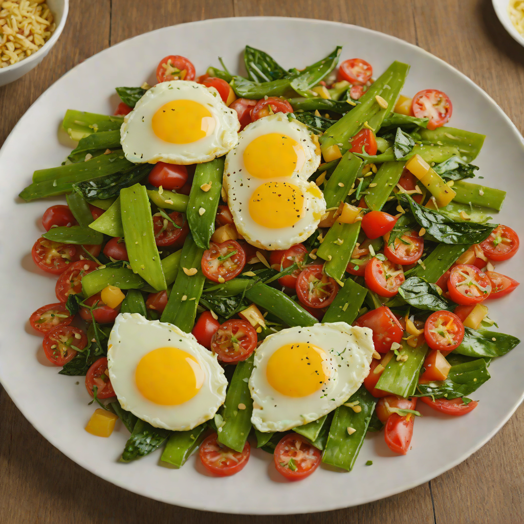 Sautéed Ginisang Ampalaya with Eggs and Tomatoes