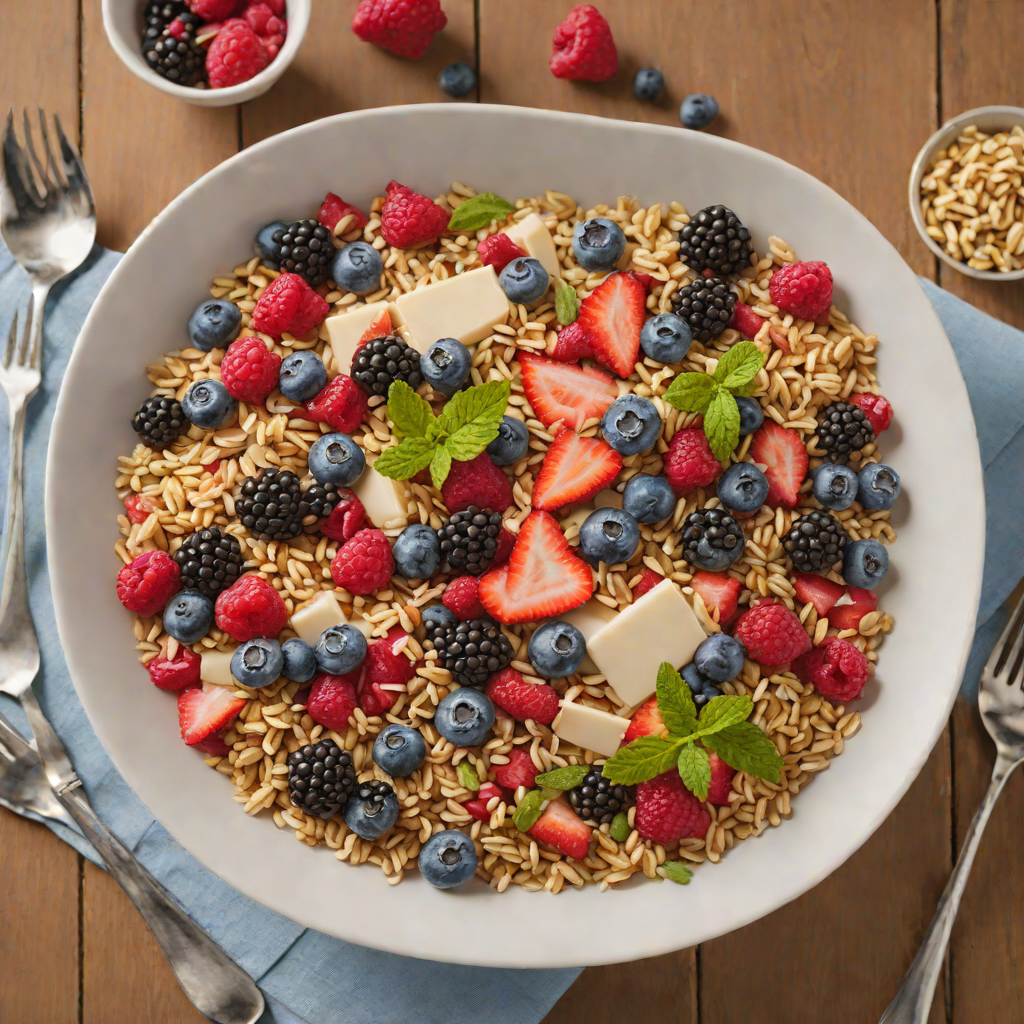 Mixed Berry and Oat Breakfast Bowl