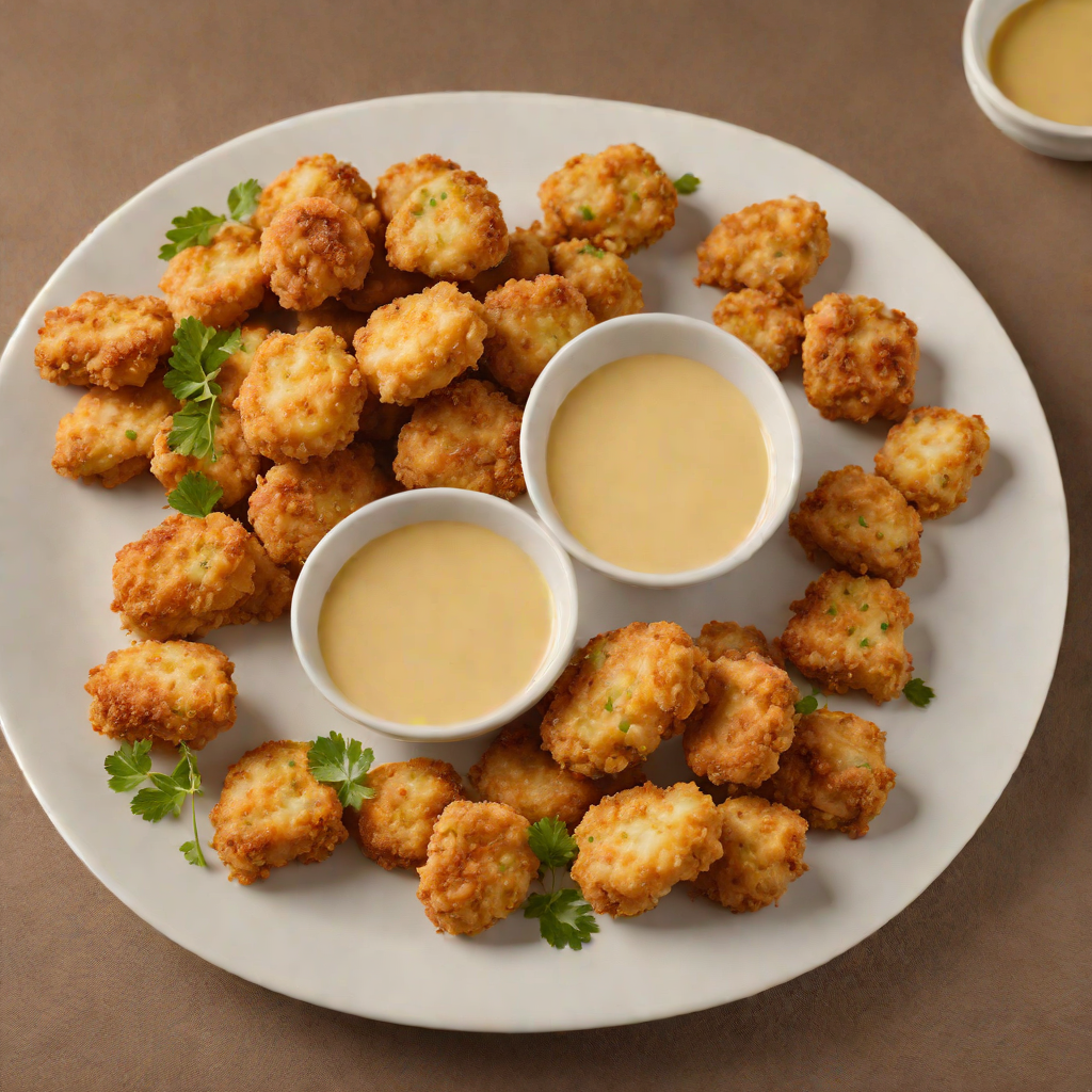 Pan-Seared Chicken Nuggets with Honey Mustard Dip