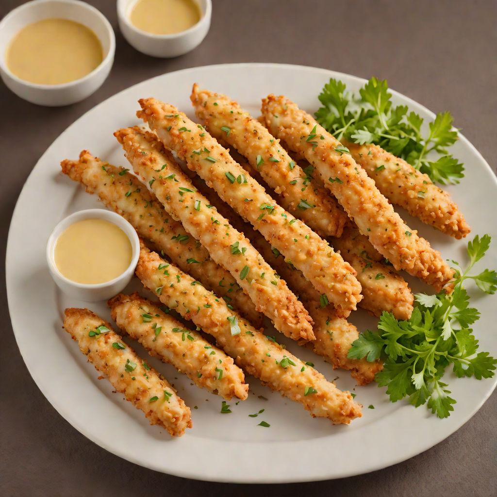 Pan-Seared Chicken Tenders with Honey Mustard Dipping Sauce