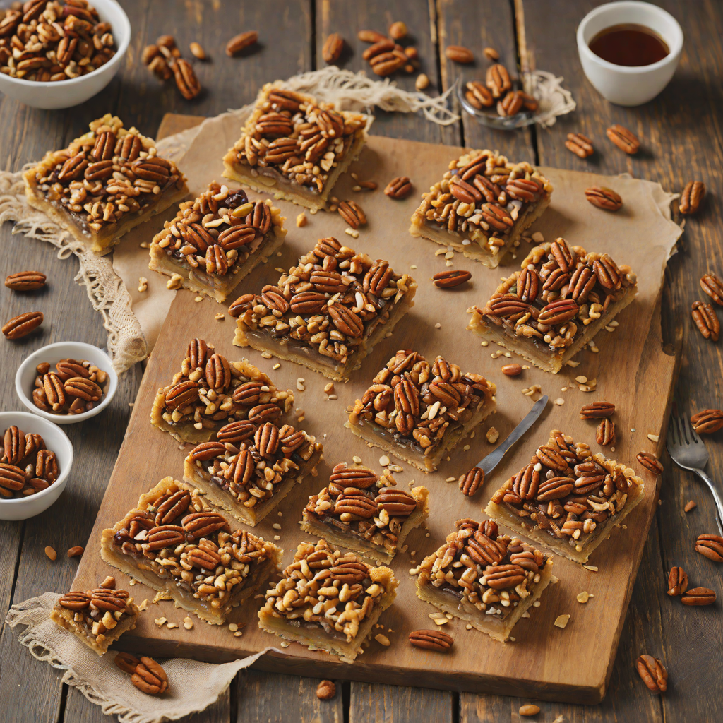 Rustic Texas Hill Country Pecan Pie Bars
