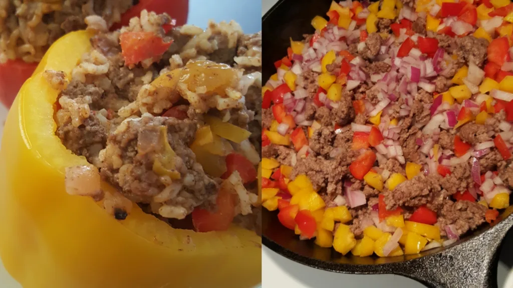 Herbed Lamb and Herb Stuffed Peppers