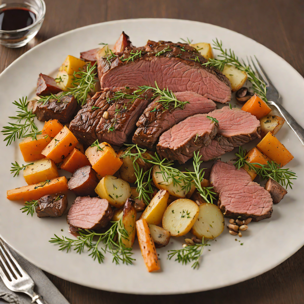 Comforting Father’s Day Herb-Roasted Beef with Root Vegetables