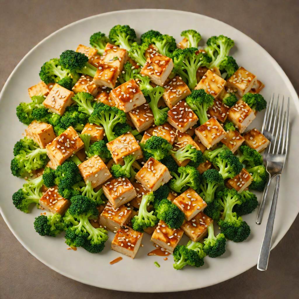 Stir-Fried Tofu with Ginger, Broccoli, and Sesame