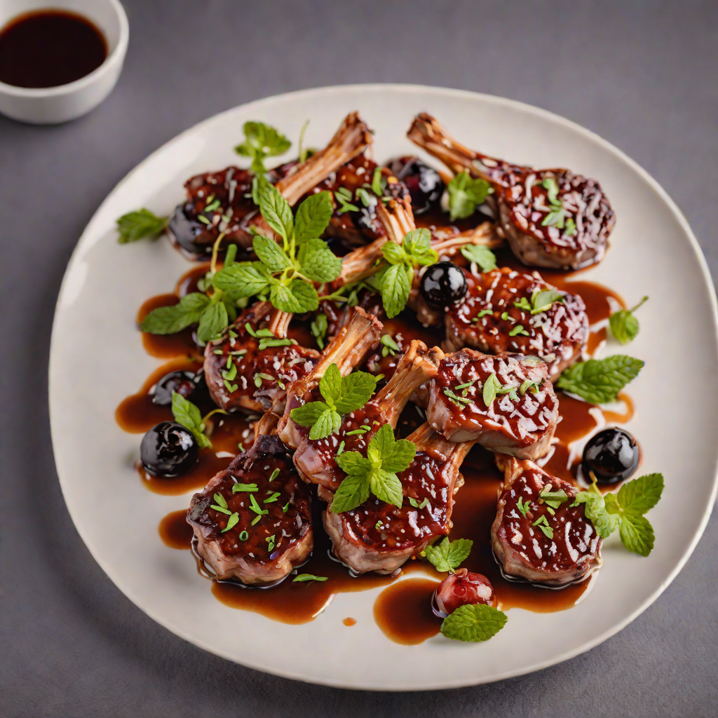 Eucalyptus-Smoked Lamb Chops with Mint and Davidson's Plum Glaze