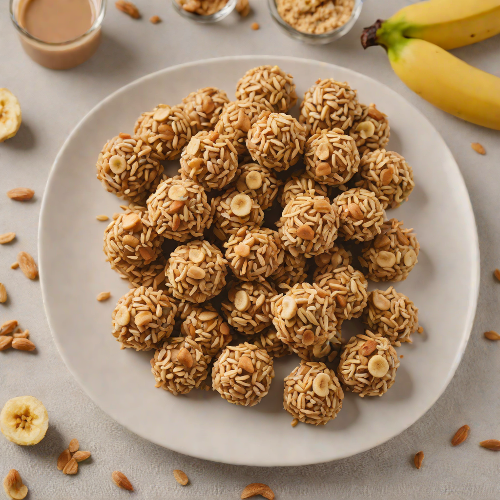 No-Bake Banana Peanut Butter Oat Bites