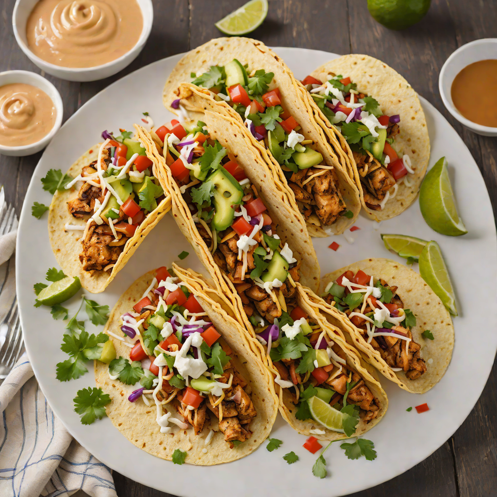 Grilled Tex-Mex Chicken Tacos with Chipotle Lime Sauce
