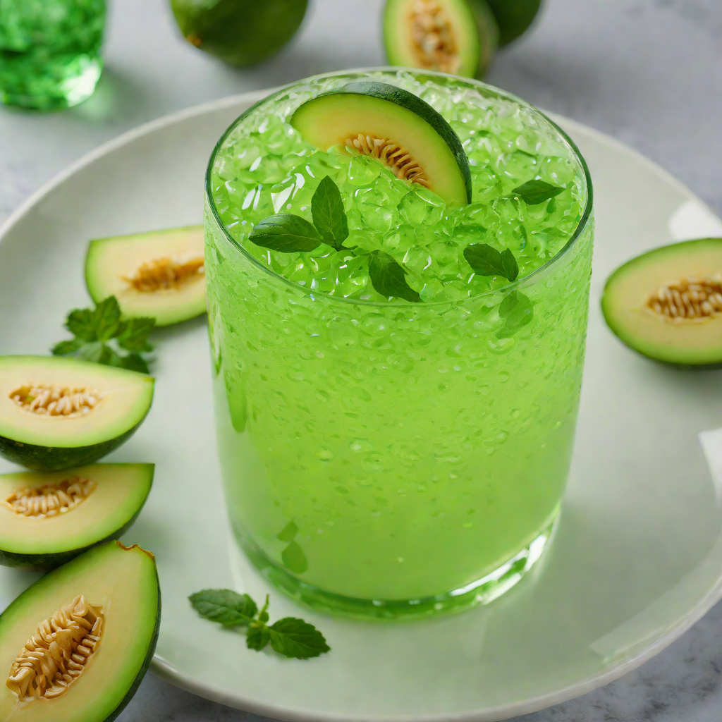 Shimmering Emerald Melon Fizz