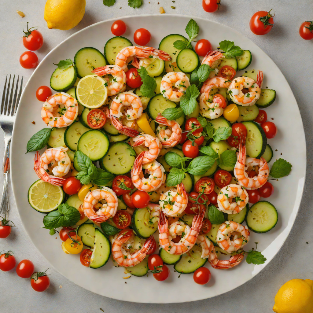 Sheet Pan Lemon-Garlic Shrimp with Zucchini and Cherry Tomatoes