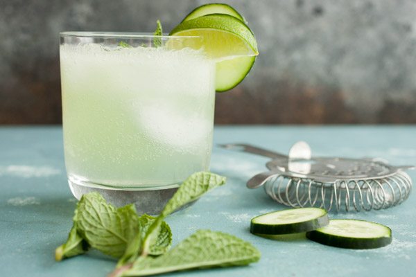 Stirred Botanical Gin and Cucumber Fizz