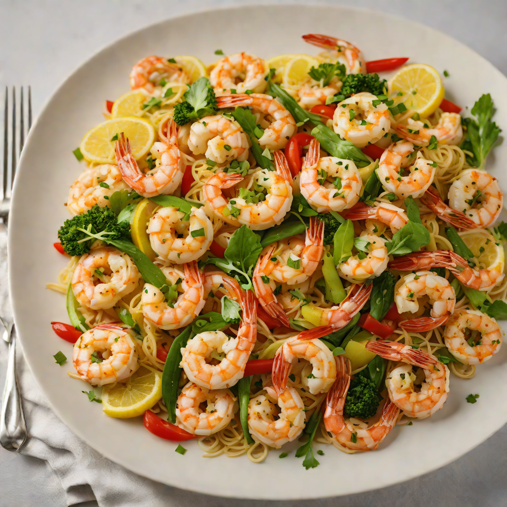 Interactive-Inspired Lemon Garlic Shrimp Stir Fry