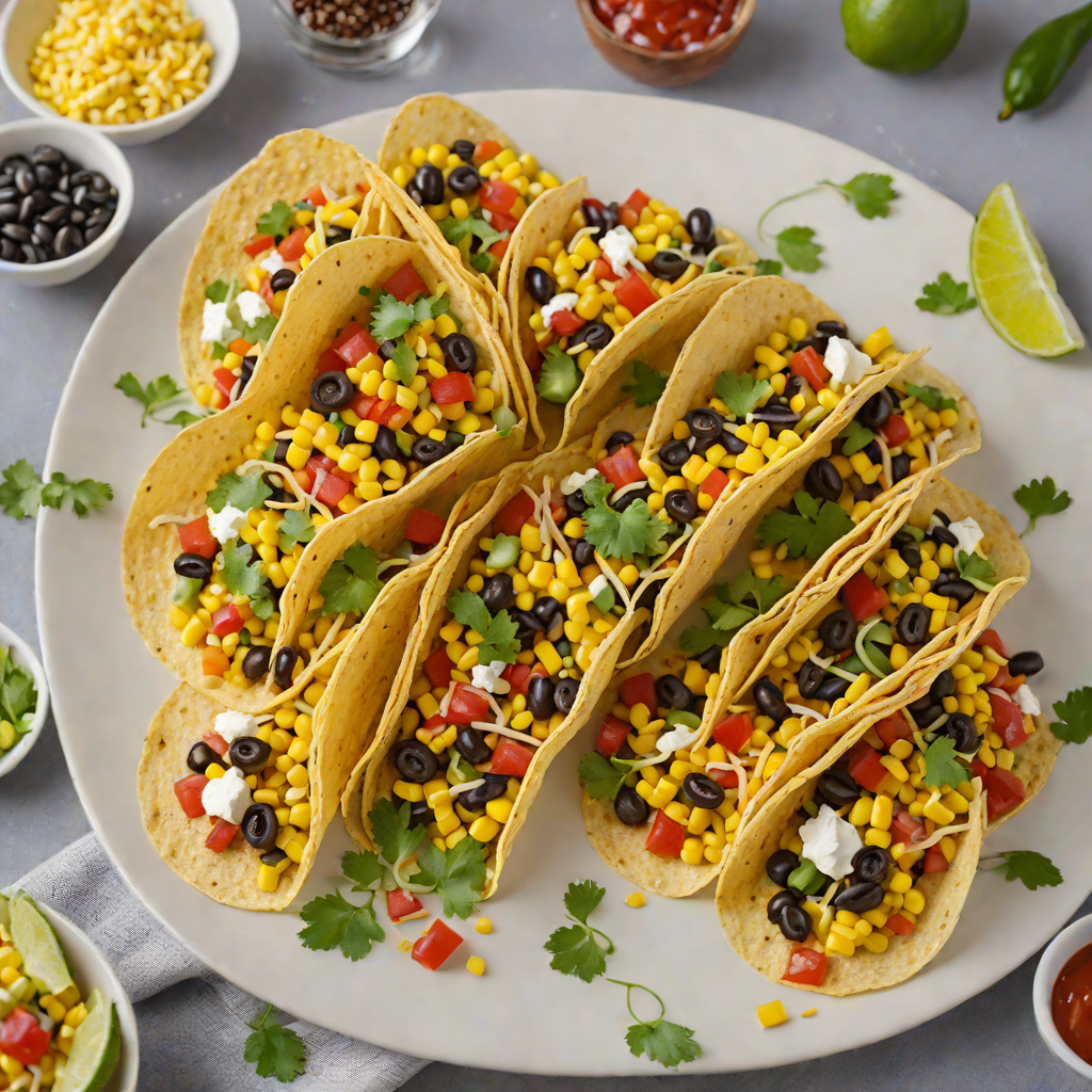 Interactive Fun-Inspired Sweet Corn and Black Bean Tacos