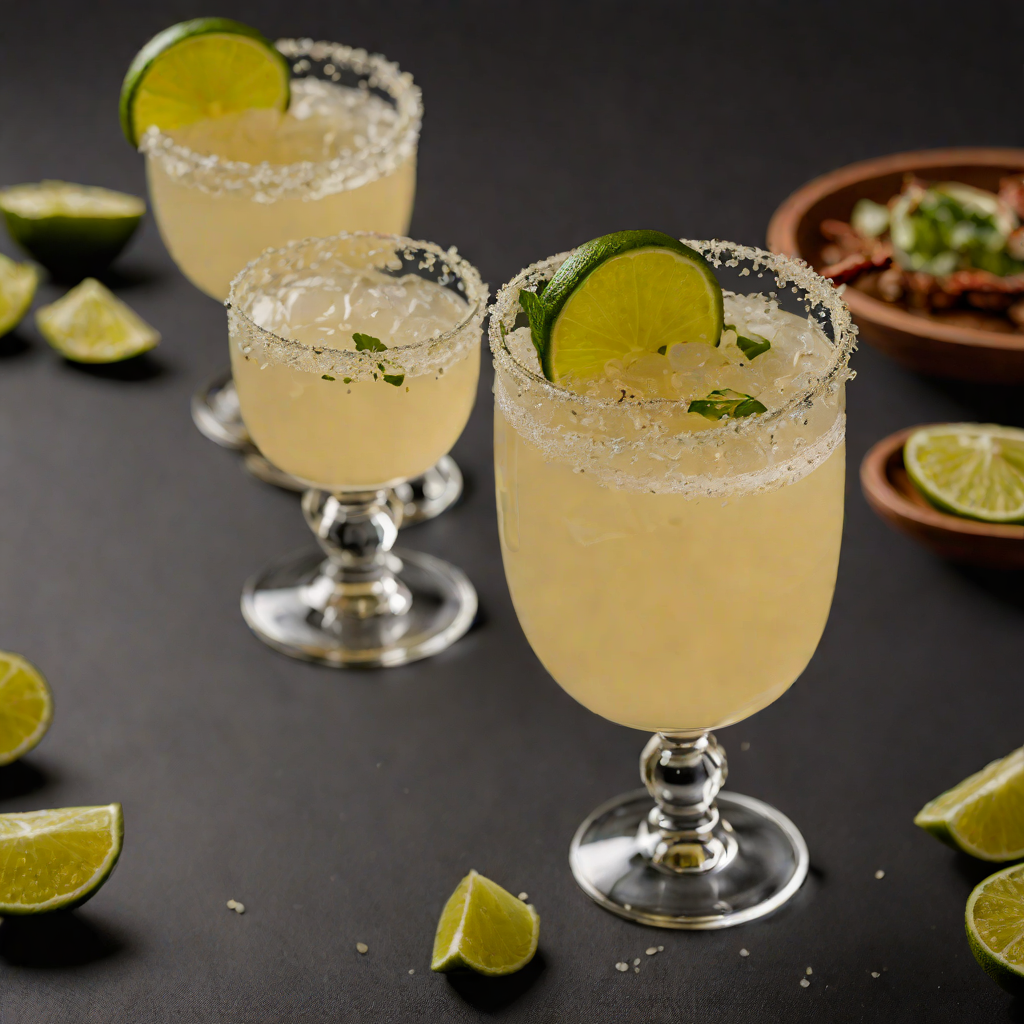 Mezcal-Infused Pulque Cocktail with Lime and Chili Salt Rim