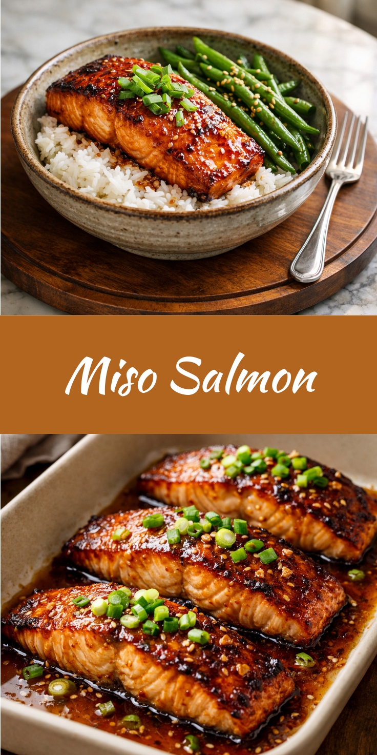 Pan-Seared Salmon with Miso Glaze and Sautéed Baby Bok Choy