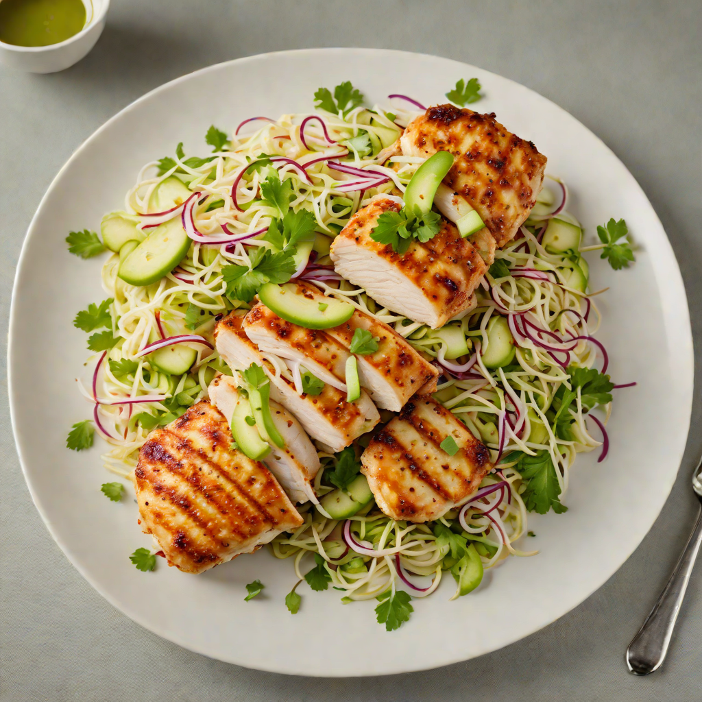 Pan-Seared Chicken with Tangy Green Apple Slaw