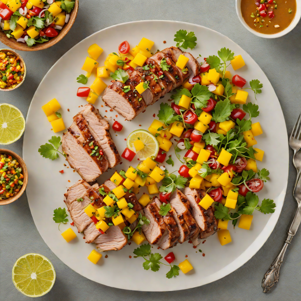 Citrus-Marinated Grilled Pork with Mango Salsa