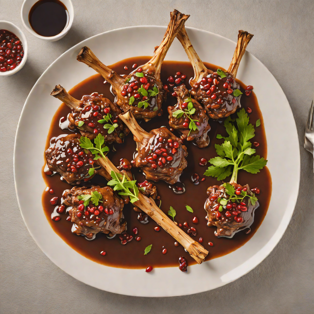 Slow-Cooked Lamb Shanks with Pepperberry Jus