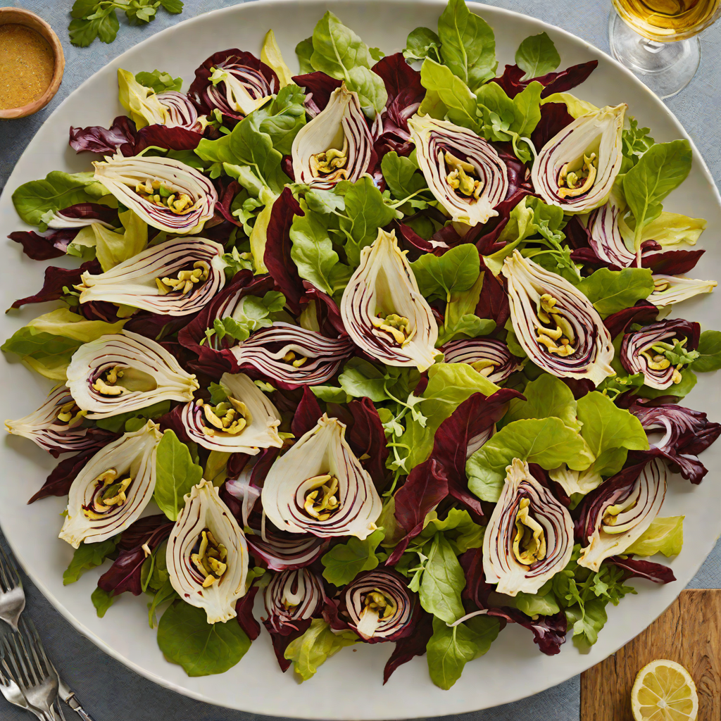 Pan-Roasted Radicchio and Endive Salad with Citrus-Bitter Vinaigrette