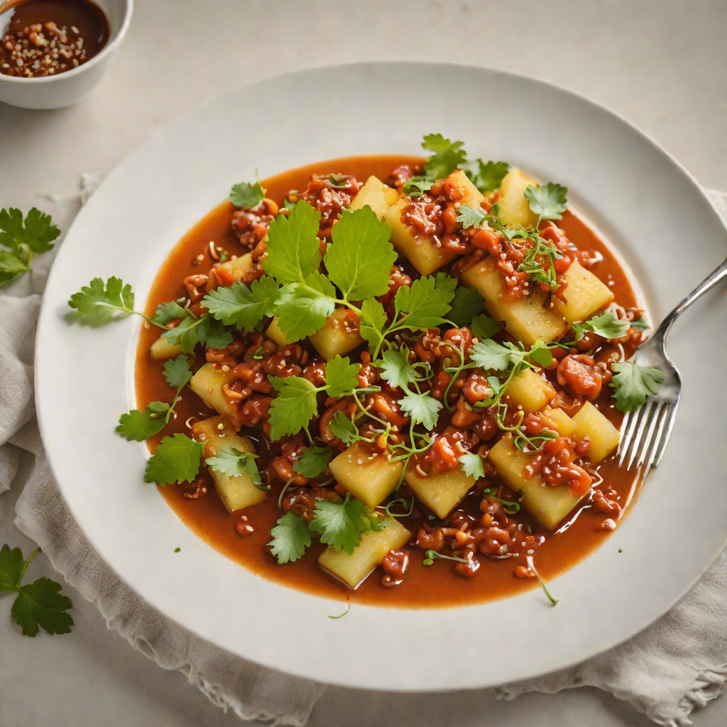 Slow-Braised Bitter Melon with Spiced Tomato Sauce