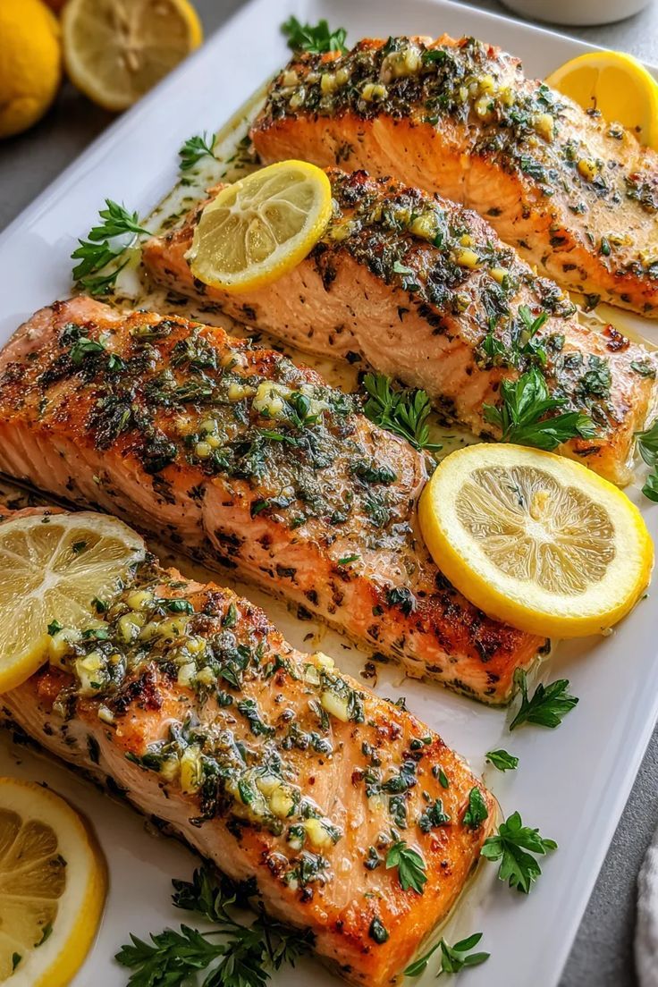 Herb-Roasted Salmon with Lemon and Capers