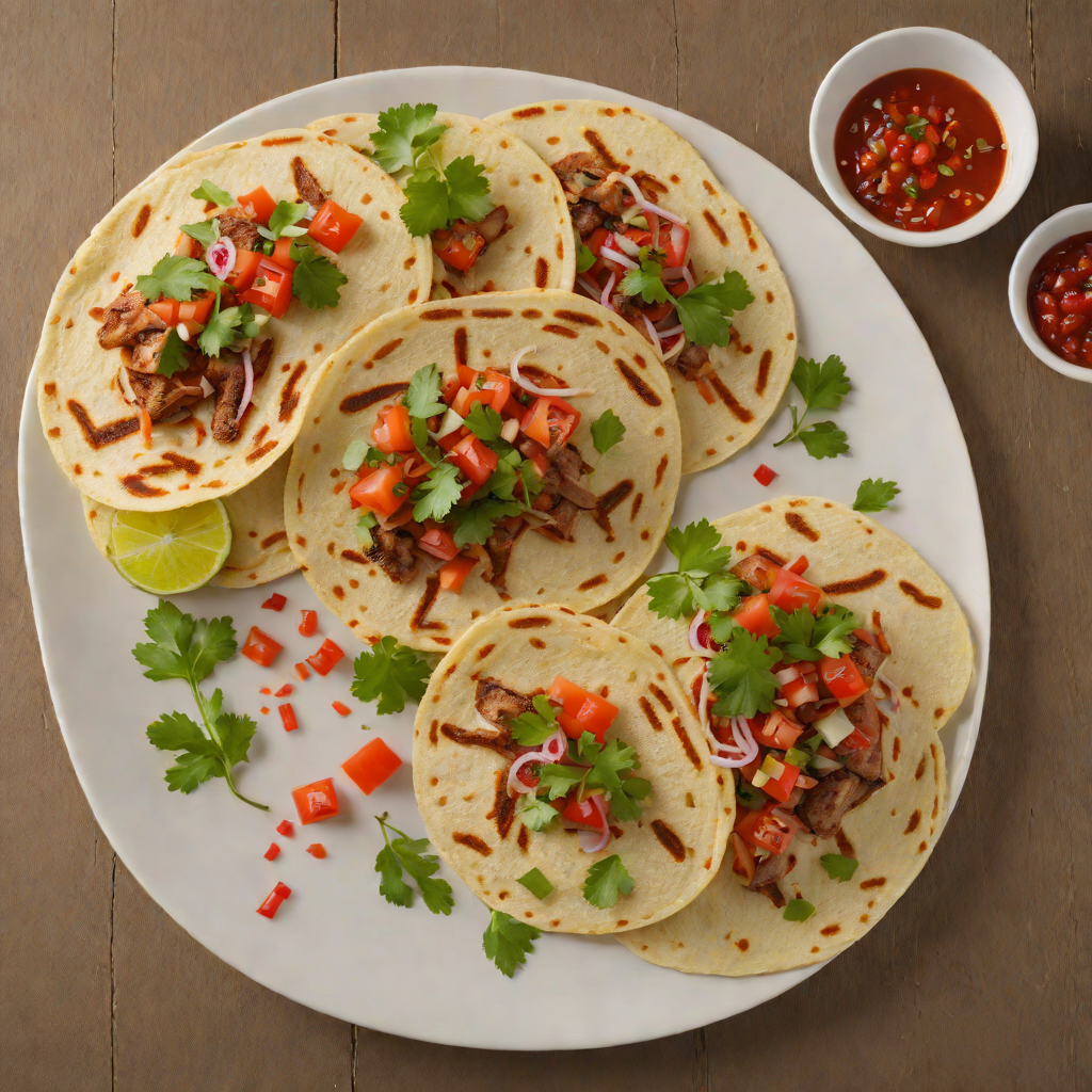 Grilled Pork Pupusas with Spicy Curtido and Tomato Salsa
