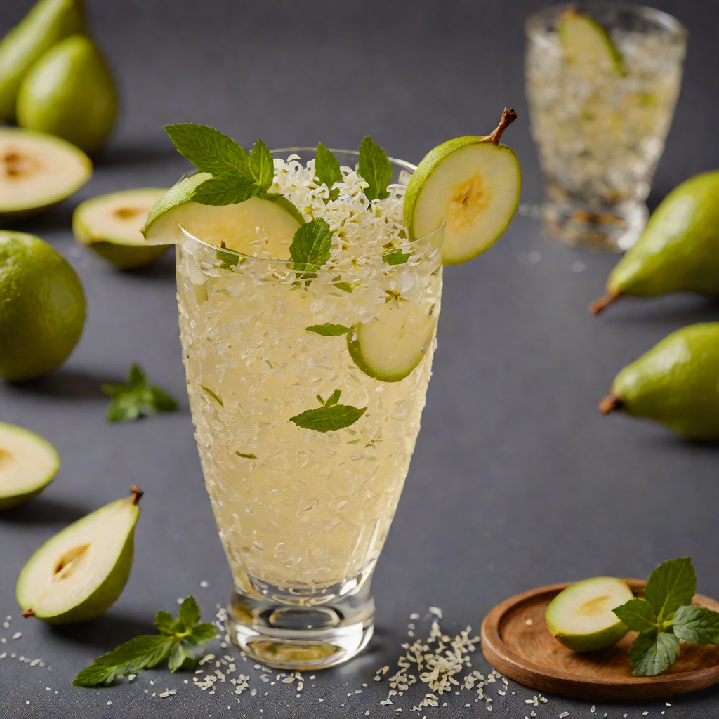 Shimmering Pear and Elderflower Fizz