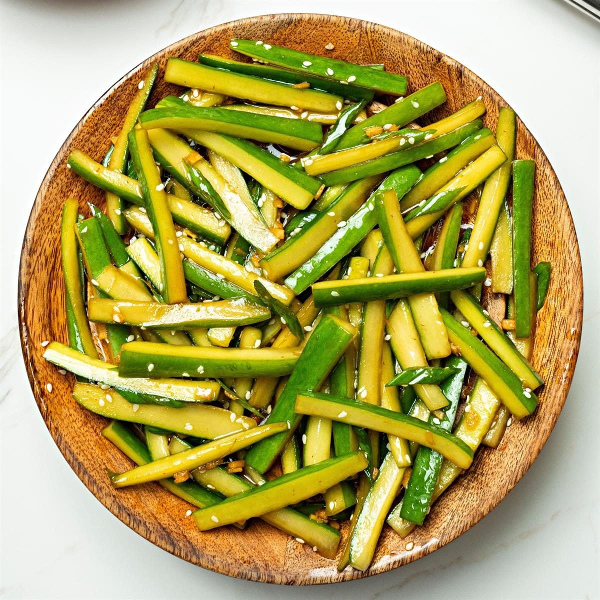 Fermented Ginger-Cucumber Salad with Lemon Vinaigrette