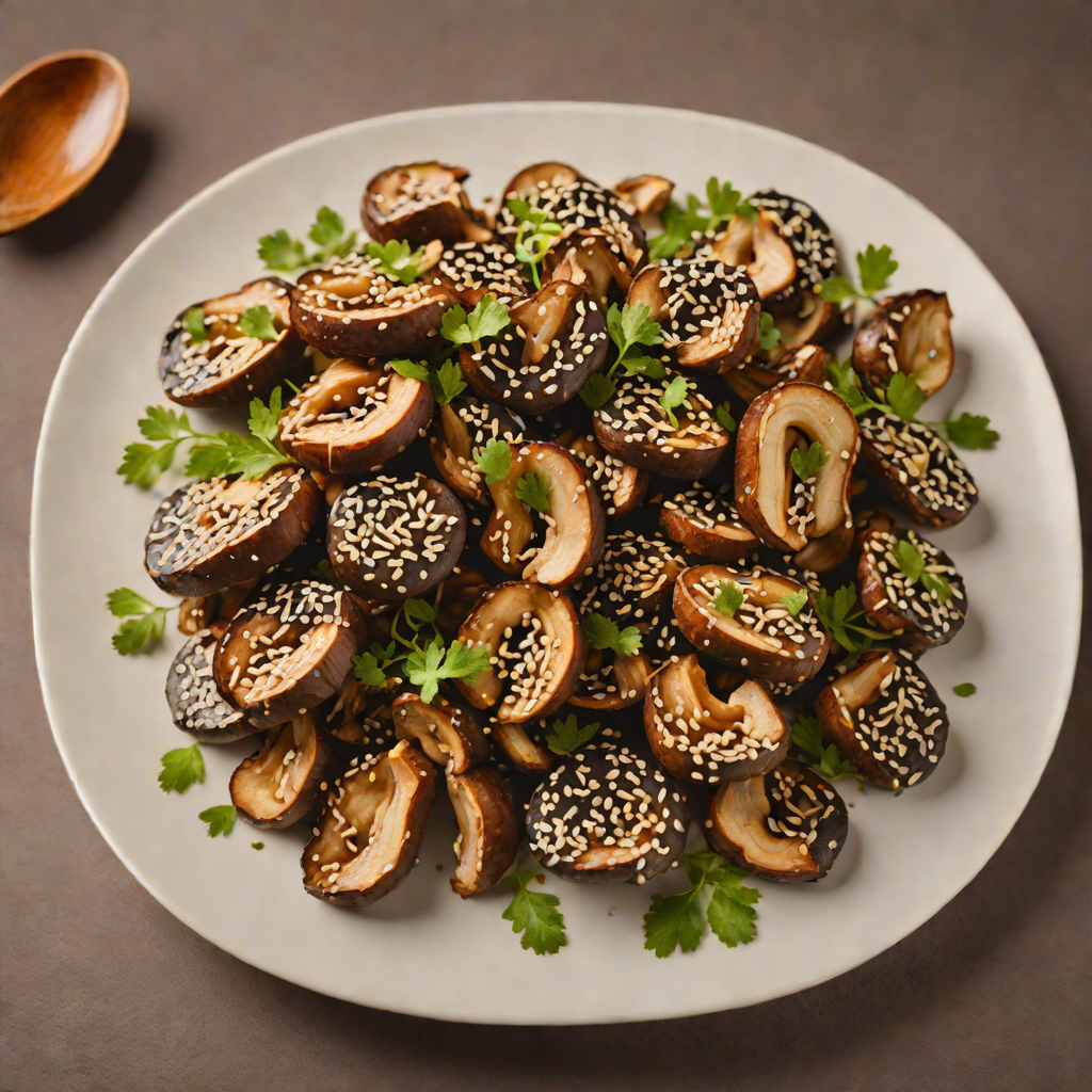 Sautéed Shiitake Mushrooms with Ginger and Sesame