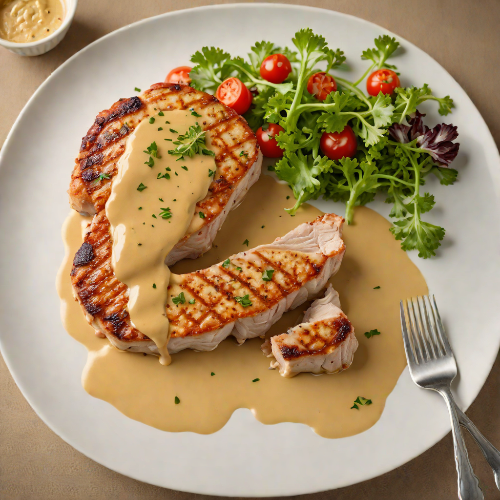Pan-Seared Pork Chops with Mustard Cream Sauce