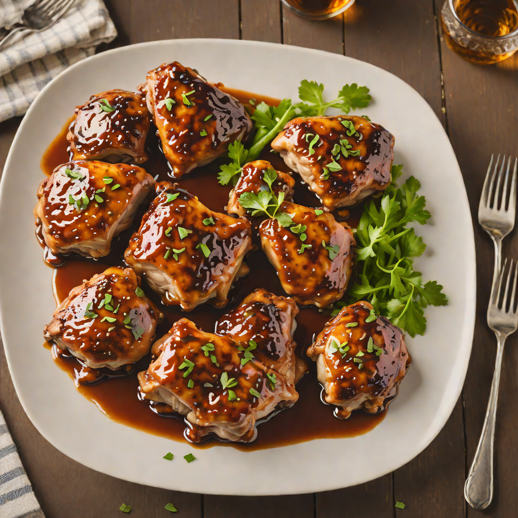Whiskey-Infused Bourbon Glazed Chicken Thighs