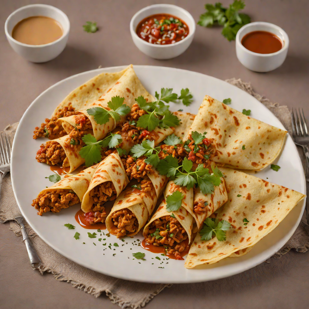 Berbere-Spiced Chicken Tibs with Injera Crepes