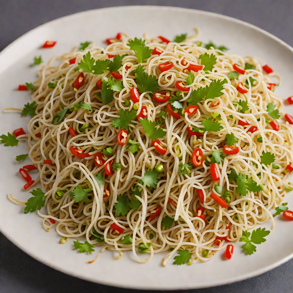 Sautéed Mung Bean Sprouts with Garlic and Chili