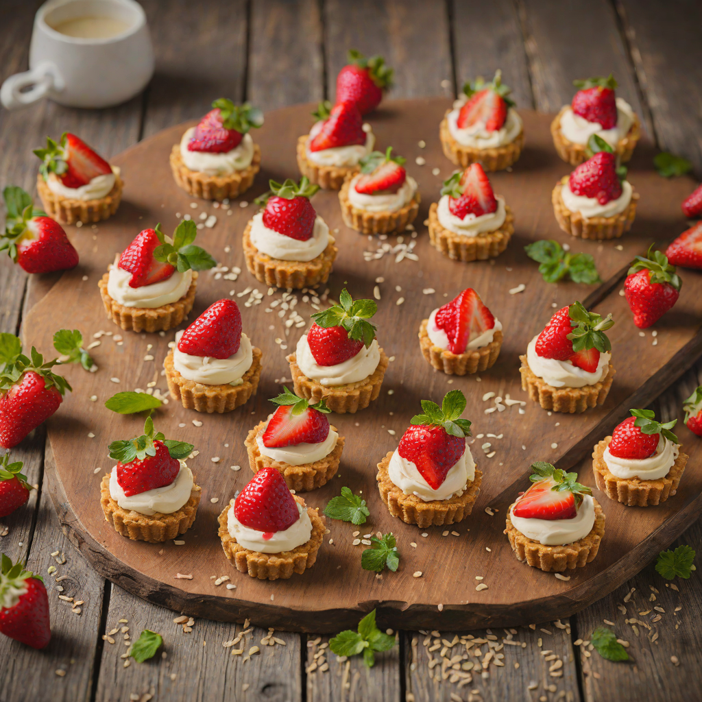 Mini Strawberry Cheesecake Bites with Graham Cracker Crust