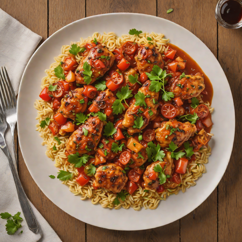 Sautéed Chicken with Ethiopian Spiced Tomato and Onion Sauce