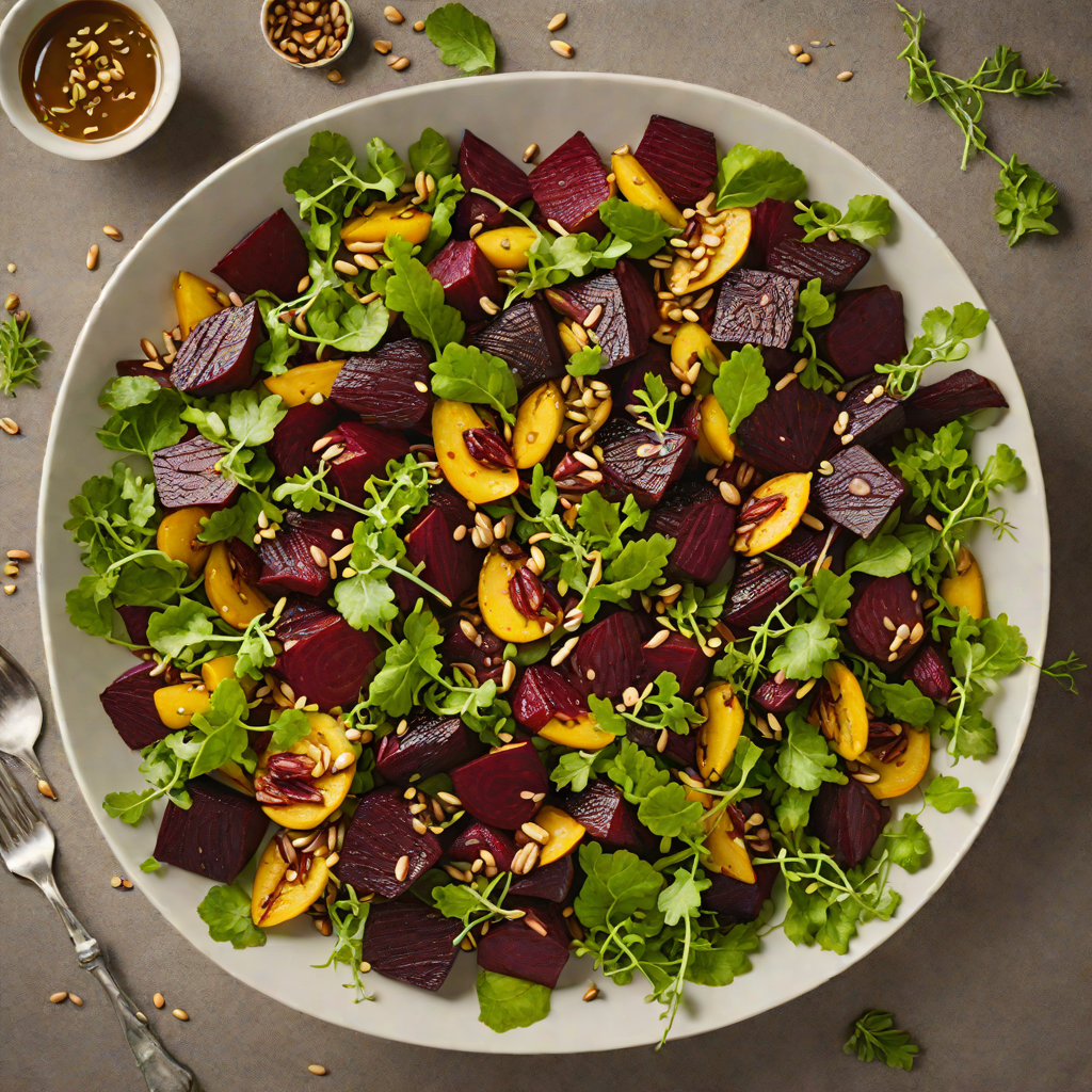 Roasted Beetroot and Kakadu Plum Salad with Toasted Pepitas
