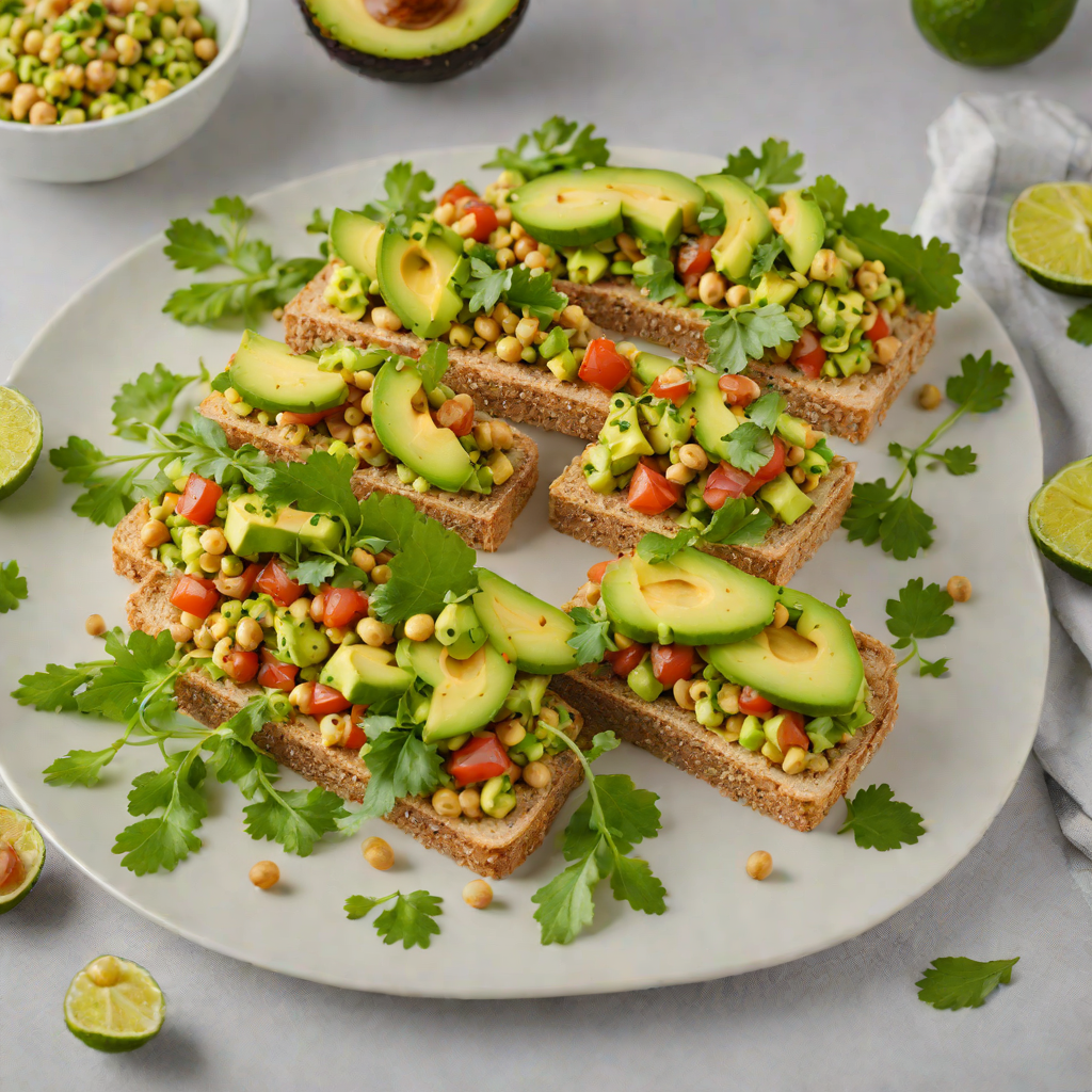 Vegan Chickpea and Avocado Salad Sandwich